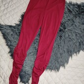 Shein, XS бордові легінси рубчик