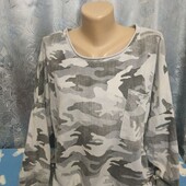 Реглан оверсайз из плотного х/б трикотажа на женщину 3XL/4 XL,см.замеры