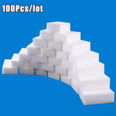 Меламиновые губки 100 шт (10*6*2) см, белые