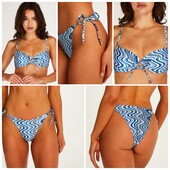 Hunkemoller! Стильний роздільний жіночий купальник 80Д, низ М розмір blue! Лот 19