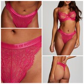 Hunkemoller! Мереживні жіночі труси, стрінги Хл розмір pink yarrow! Лот 14