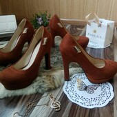 Новые женские туфли эко-замша