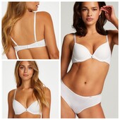 Hunkemoller! Базовий жіночий бюстгальтер з гладкою чашкою 75Е white! Лот 169