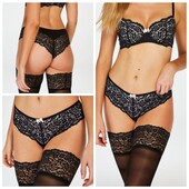 Hunkemoller! Елегантні мереживні жіночі труси Хл розмір caviar! Лот 509