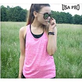 Usa Pro майка меланж для занять спортом, тренувань бігу M розмір Нова