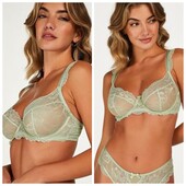 Hunkemoller! Ніжний жіночий бюстгальтер на кісточках 75Д desert sage! Нюанс! Лот 9