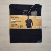 Livergy! Трикотажна чоловіча футболка Л розмір, темно-синя! Лот 102
