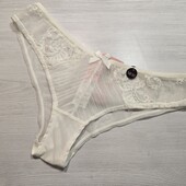 Hunkemoller! Ніжні жіночі труси із сіточки і мережива М розмір snow white! Лот 107