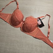Hunkemoller! Мереживний жіночий бюстгальтер 80С spiced coral! Лот 113