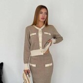 Новий костюмвіскоза трикотаж- .св.сірий.новий з етикетками.