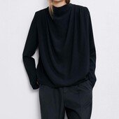 Zara удлиненная блуза интересный фасон