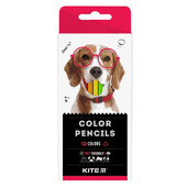 Олівці кольорові тригранні, 12 шт. Kite Dogs Kite