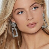 Масивні срібні сережки в стилі Zara