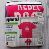 Футболки дівч.2 шт.Pepperts 158/164