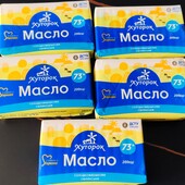 Масло вершкове 73 % 200грам пачка, в лоті 5 пачок