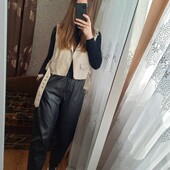 Шикарні, якісні Еко шкіряні штани - джогери, в гарному стані ❤️