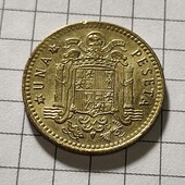 Монета Іспанії 1 песета 1975