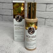 100 мл, натуральний бежевий Тональний крем enough rich gold захист від сонця spf50+ pa+++