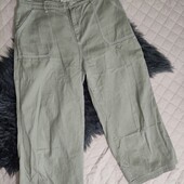 Warehouse uk16 джинси широкі, хакі