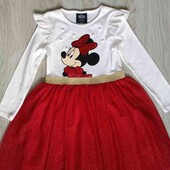 Disney брендовое красивое нарядное платье на девочку 5/6 лет рост 116 см нюанс