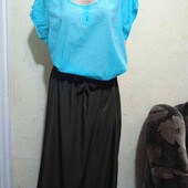 Лот бавовняна блуза + спідниця xl,xxl розміру.