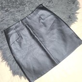 Primark uk8. Міні спідниця еко шкіра