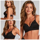 Hunkemoller! Комфортний жіночий бюстгальтер без кісточок 100Д caviar! Лот 15