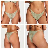 Hunkemoller! Мереживні жіночі труси Хл розмір desert sage! Лот 10