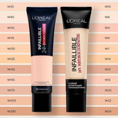 Тональний крем для обличчя L'Oreal Paris Infaillible з матуючим ефектом 145 ))30 мл