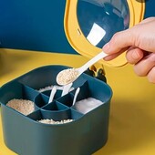 4-х секционный органайзер для специй с ложечками