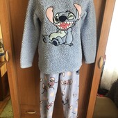Пижама, комплект, костюм, 13-14 р 164 см. стич. Disney, в ідеалі