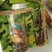 ❤️Красівий набір стакан і дві рюмки новий❤️
