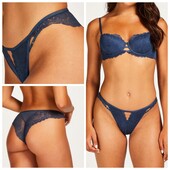 Hunkemoller! Стильні жіночі труси, бразиліани Хл розмір dark denim! Лот 34
