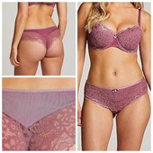 Hunkemoller! Мереживні жіночі труси напівбатального розміру 2Хл розмір grape nectar! Лот 822