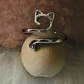 Оригинальное колечко Кошечка, универсальный размер