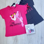 Pink panthers.Набір футболок для дівчинки 122/28