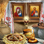 Схема для вишивки бісером "Свята вечеря"