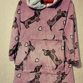 Флисовое худи плед New look
