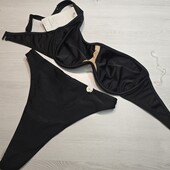 Hunkemoller! Збірний роздільний жіночий купальник: верх 75Е, низ стрінги s розмір! Лотт1