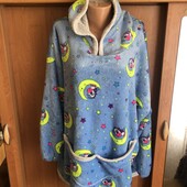 Меховушка, плюшева туника, халат, плаття, худи, 2-3XL. Moon, слип, пижама.