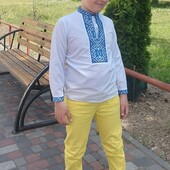 Яскраві жовті джинси на хлопчика о.28
