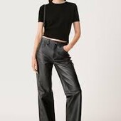 Стильні шкіряні брюки Zara рL
