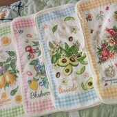 Рушники Фрукти 25*50 см мікрофібра 5 шт