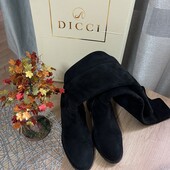 Замш натур.,весна,чоботи Dicci