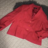 Vogue, uk20 100%льон піджак червоний