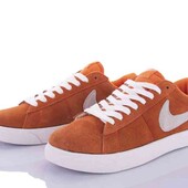 Мужские кроссовки "Nike" натуральная замша,пр-во Вьетнам. Original ( oранжевые)
