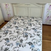 Простинь на резинці 160*200 см квіти