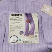 Штани pepperts!® для дівчаток у ребристу тканину (146/152, бузково-фіолетовий)