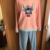 Пижама тепла, комплект, размер S, Disney. стич. в ідеалі