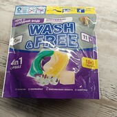 Капсули для прання Wash&Free 10+1 шт